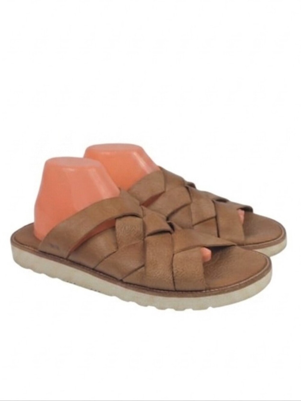 Bed Stu Abraham Brown Leather Men's Slide Sandals Size 10